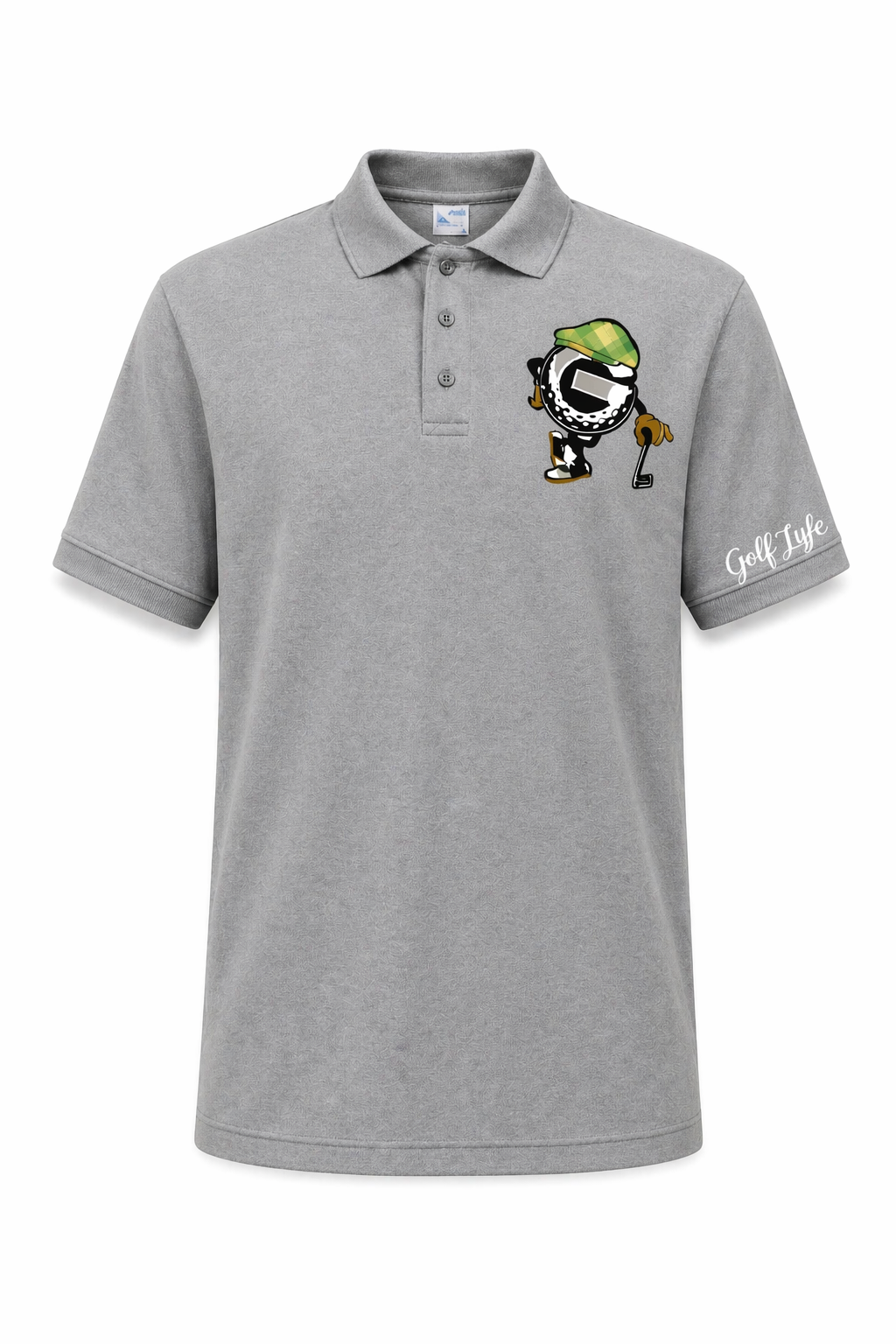 Golf Lyfe classic logo polo front view
