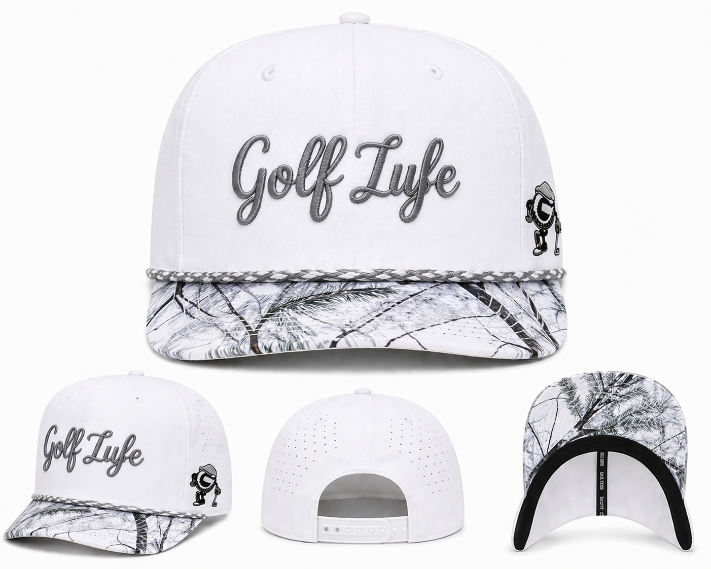 Golf Lyfe Script Rope Hat