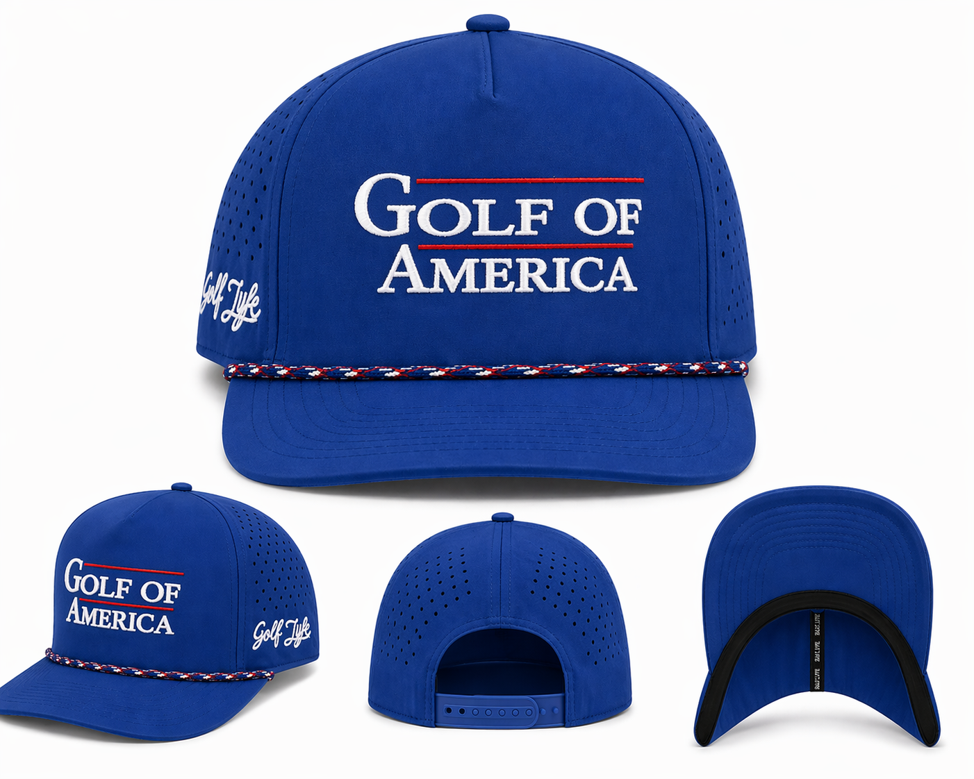 Golf Of America Golf Lyfe Branded Bills Hat