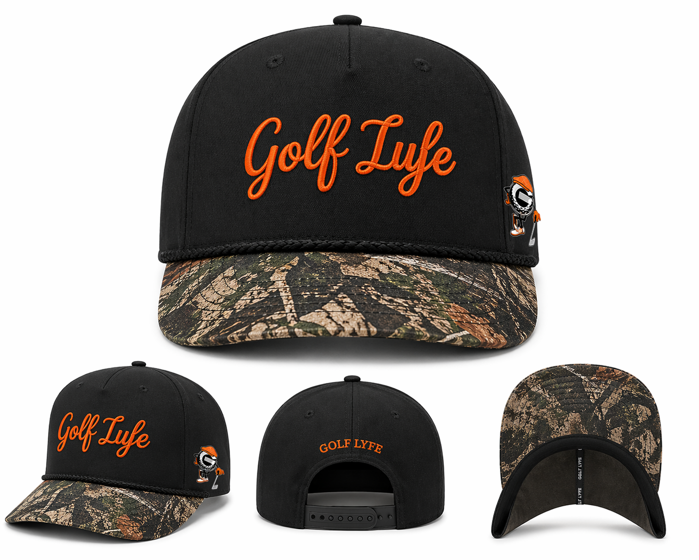 Golf Lyfe Script Rope Hat